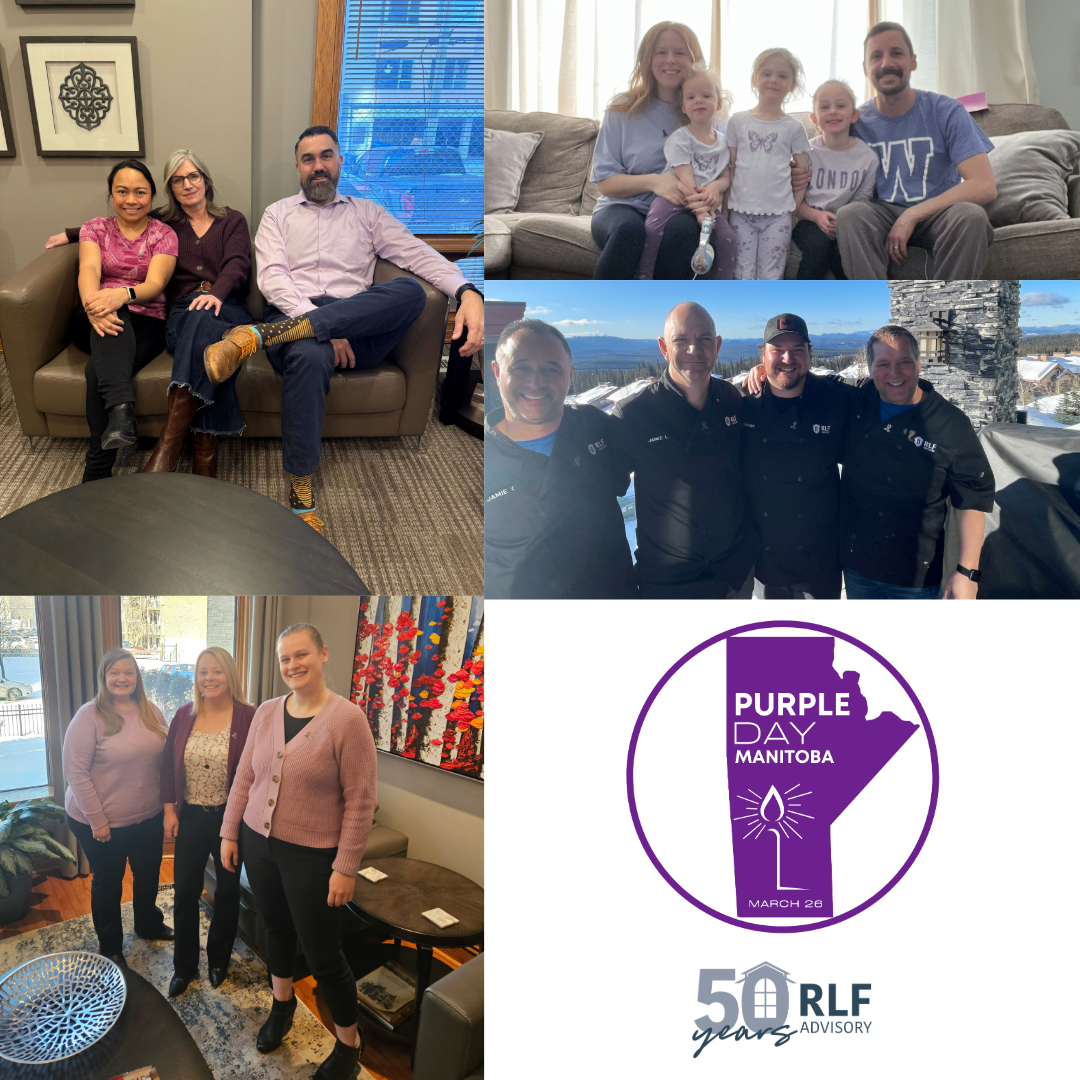 The RLF Advisory team recognizing Purple Day